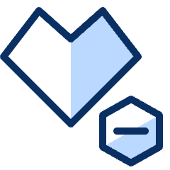 Heart Decrease Icon from Cyber Duotone Set