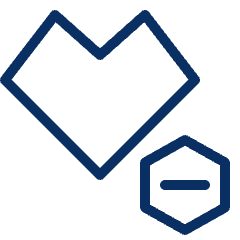 Heart Decrease Icon from Cyber Line Set