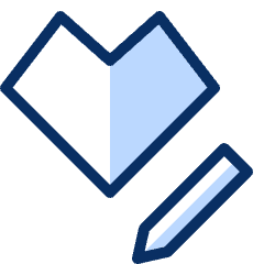 Heart Edit Icon from Cyber Duotone Set