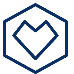 Heart Hexagon Icon from Cyber Line Set