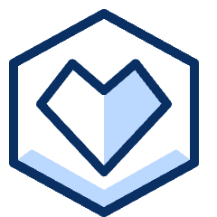 Heart Hexagon Icon from Cyber Duotone Set