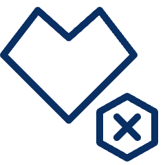 Heart Remove Icon from Cyber Line Set