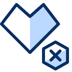 Heart Remove Icon from Cyber Duotone Set
