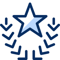 Laurel Star Icon from Cyber Duotone Set