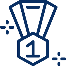 Medal Number One Icon from Cyber Line Set