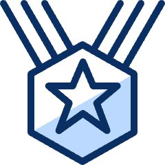 Medal Star 1 Icon from Cyber Duotone Set