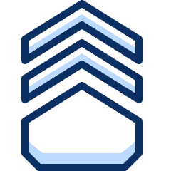 Rank Army 3 Icon from Cyber Duotone Set