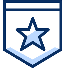 Rank Army Badge 1 Icon from Cyber Duotone Set