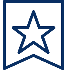 Rank Army Star Ribbon Icon from Cyber Line Set