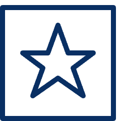 Rank Army Star Square Icon from Cyber Line Set