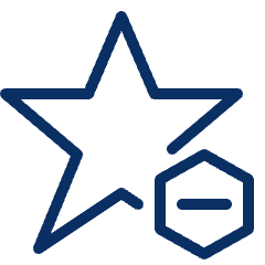 Star Decrease Icon from Cyber Line Set