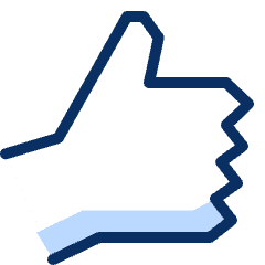Thumb UP 1 Icon from Cyber Duotone Set