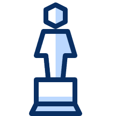 Trophy 1 Icon from Cyber Duotone Set