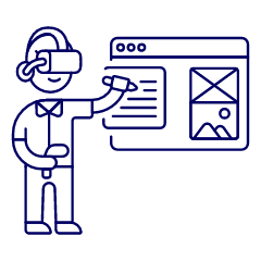 Vr App Devolopment 1 Illustration from UX Line Set