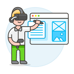 Vr App Devolopment 1 Illustration from UX Colors Set