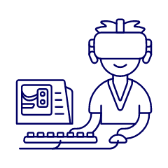 Vr Computer 1 Illustration from UX Line Set