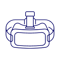 Vr Headset 1 Illustration from UX Line Set