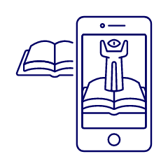 Ar Novel Illustration from UX Line Set