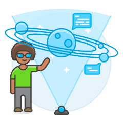 Astranomy Hologram 2 Illustration from UX Colors Set