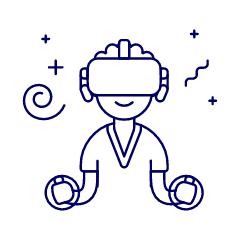 Playing VR 2 Illustration from UX Line Set