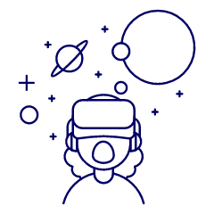 Playing VR Space 4 Illustration from UX Line Set