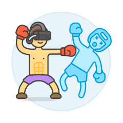 Vr Boxing 3 Illustration from UX Colors Set