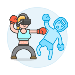 Vr Boxing 4 Illustration from UX Colors Set