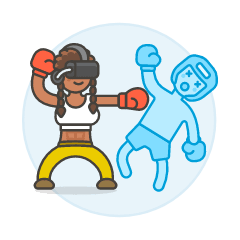 Vr Boxing 5 Illustration from UX Colors Set
