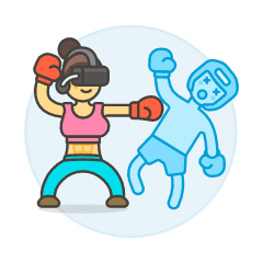 Vr Boxing 6 Illustration from UX Colors Set