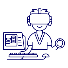 Vr Gaming 1 1 Illustration from UX Line Set