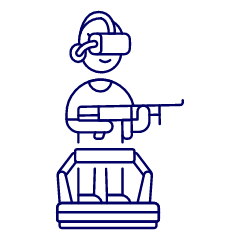 Vr Shooting 1 1 Illustration from UX Line Set