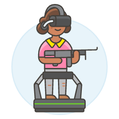 Vr Shooting 1 5 Illustration from UX Colors Set