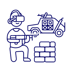 Vr Shooting 2 1 Illustration from UX Line Set