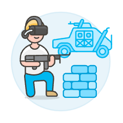 Vr Shooting 2 1 Illustration from UX Colors Set
