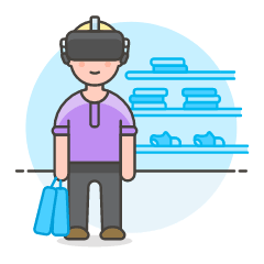 Vr Shopping 1 2 Illustration from UX Colors Set