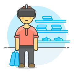 Vr Shopping 1 3 Illustration from UX Colors Set