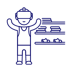 Vr Shopping 2 1 Illustration from UX Line Set