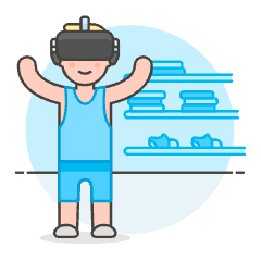 Vr Shopping 2 2 Illustration from UX Colors Set