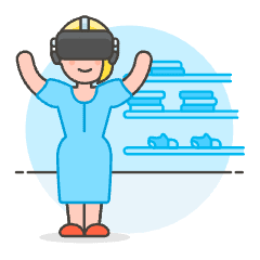 Vr Shopping 2 5 Illustration from UX Colors Set