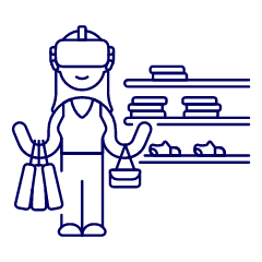 Vr Shopping 1 4 Illustration from UX Line Set