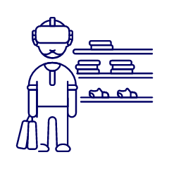Vr Shopping 1 1 Illustration from UX Line Set