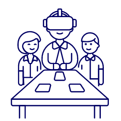 Virtual Converence 1 Illustration from UX Line Set