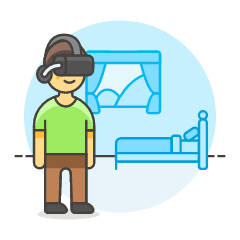 Vr Hotel Room 3 Illustration from UX Colors Set