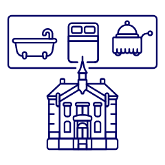 Vr Hotel Service Illustration from UX Line Set