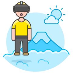 Vr Mountain 1 Illustration from UX Colors Set