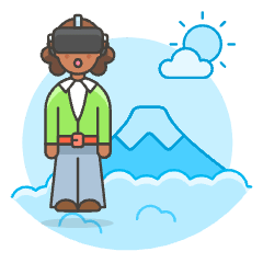 Vr Mountain 5 Illustration from UX Colors Set