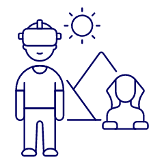 Vr Pyramid 1 Illustration from UX Line Set