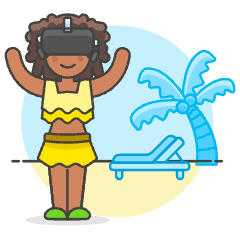 Vr Vacation 5 Illustration from UX Colors Set