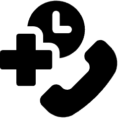 Scheduled Phone Call Icon from Ultimate Bold Set