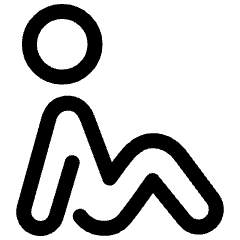 Sitting Relax Icon from Ultimate Regular Set